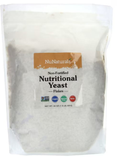 NuNaturals 비써포트 뉴트리셔널 이스트 플레이크 680g(24oz), 1개