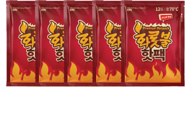 올덴 프리미엄 화롯불 손난로 핫팩 80g 5개