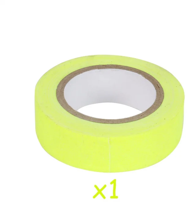 네온 형광 파티 용품 어둠 속에서 빛나는 테이프 서클 도트 스타 깃발 화환 장식 웨딩 생일, 02 luminous tape B