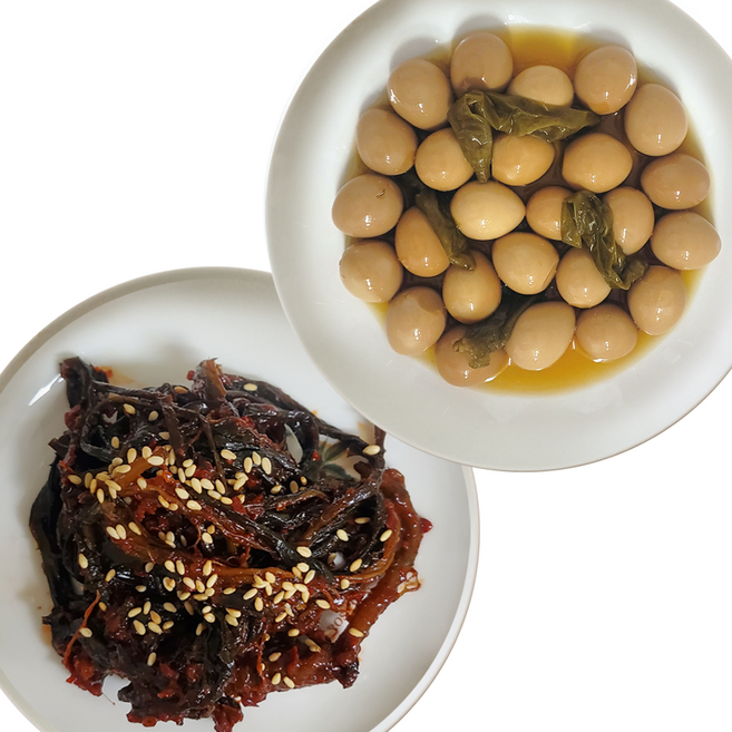 선미식가 국내산 100% 꽈리고추 메추리알 장조림 + 고들빼기무침 1kg 2팩