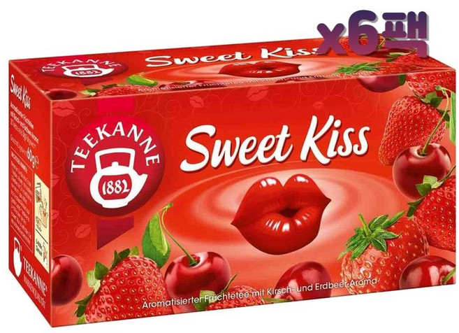 TEEKANNE 독일 스위트 키스 티 20티백 x6팩, 20개입