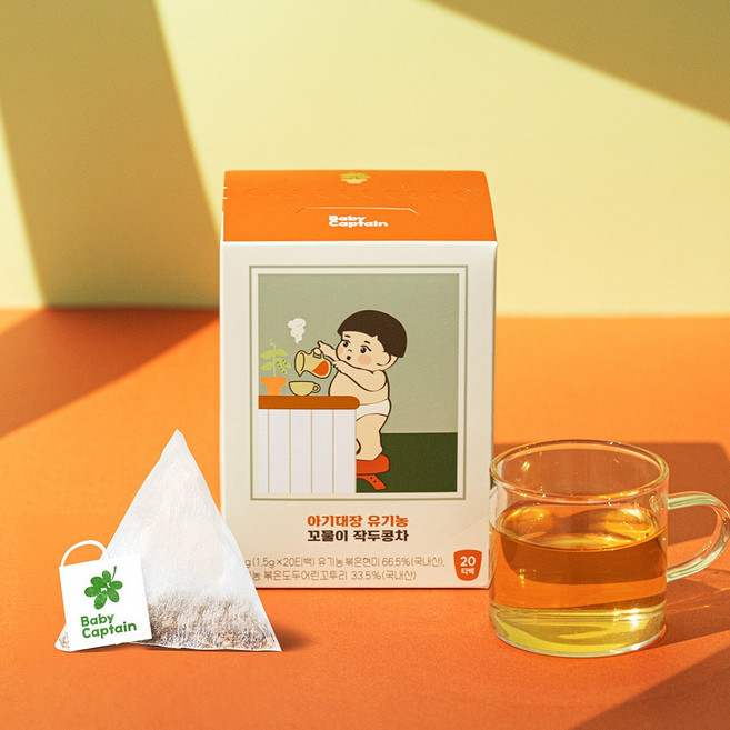 아기대장 유기농 꼬물이 아기 작두콩차 20T, 1개, 20개입, 1.5g