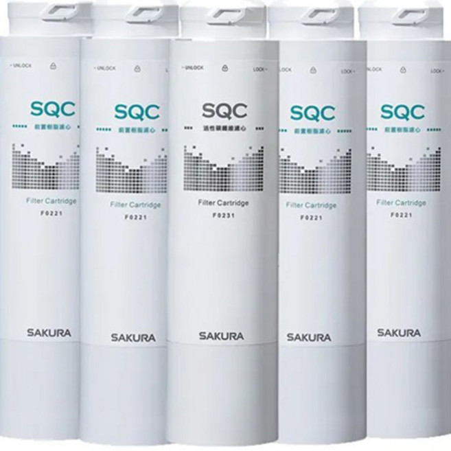 SAKURA櫻花 雙溫淨熱飲專用濾心組 (一年份5支入)適用於P0583A/P9581A/P0585, P0583A/P9581A/P0585, 1入