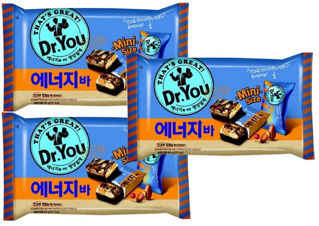 닥터유 에너지바 파워사이즈, 310g, 3개