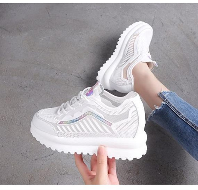 SAMARA 여성 키높이 운동화 펀칭 메쉬 발편한 신발 스니커즈 si12YSZ417YD05