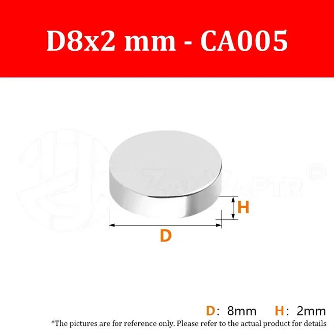 3D 프린터 DIY 부품용 원형 자석 강력한 자석 높은 호환성 소형 미니 자석, 11 D8x2mm 20 pcs