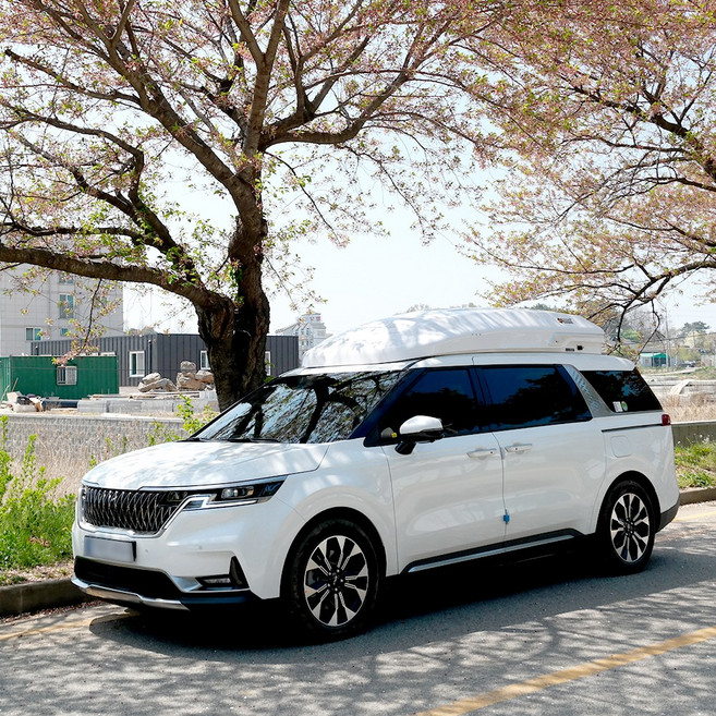 휴고 일체형 루프박스 루프캐리어 780L 카니발 KA4 하이 리무진, 화이트, 1개