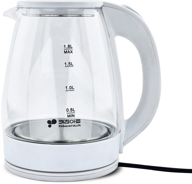키친아트 포이베 전기포트 KJS-0018GH 유리 포트 1.8L