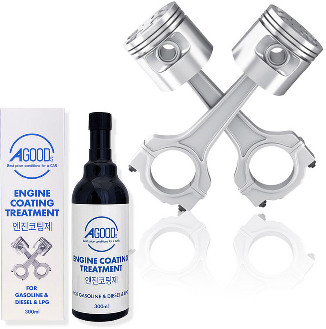 AGOODS_엔진코팅제_300ML_연료비절감 매연 소음 감소, 상세페이지 참조, 1개