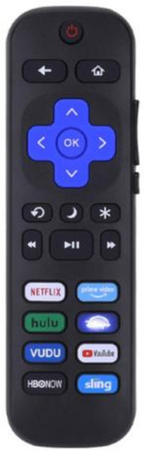 범용 리모컨 IR 교체품 TCL Hisense Insignia Element Westinghouse Hitachi Roku TV용, 1) A