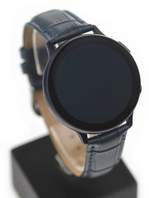 GE08A20 갤럭시워치 액티브2 스트랩 블루 네이비 가죽 밴드 시계줄 호환 액티브1