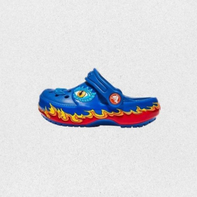 매장 크록스 CROCS 클래식 아이엠 레인보우 드래곤 클로그 유아 - BLUE BOLT CRS212510 ACMA 1458586