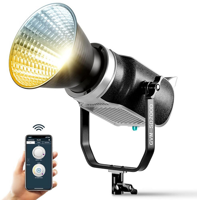 GVM 200W LED SD200D 키트 소프트박스 조명 조명 랜턴 스튜디오 사진 비디오