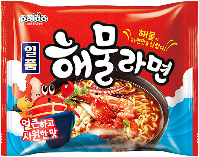 팔도일품 해물라면 115g, 35개