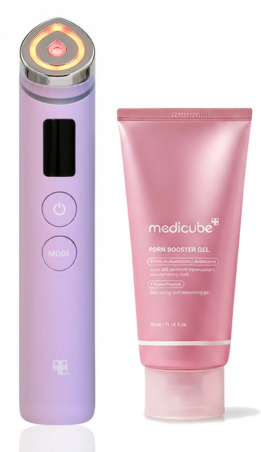 [국내정품] 메디큐브 에이지알 부스터 프로 라벤더 에디션 + PDRN 부스팅 젤 세트, 부스터프로