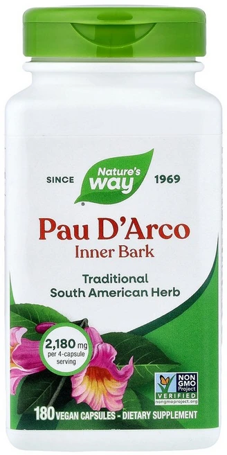 네이처스 웨이 Nature's Way Pau D'Arco 내껍질 베지 캡슐 180정캡슐 1정당 545mg126078원산지:기타, 1개 - 쿠팡