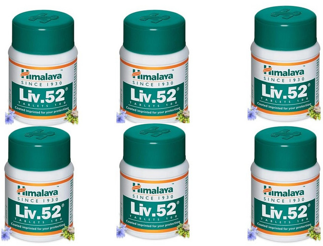 Himalaya Liv.52 Tablets-100 Counts, 6개, 100정