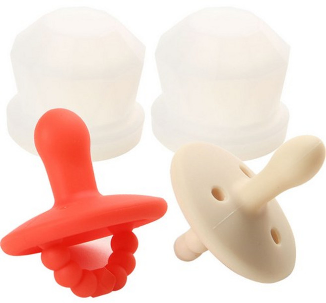 데일리라이크 봉봉 탄생석 노리개 젖꼭지 2종 세트, 2단계(4개월 이상), 01 가넷 펄, 10개