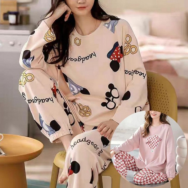 로즈엘리 44부터 100까지 부들부들 긴팔 긴바지 파자마 상하세트 잠옷 10종 택1