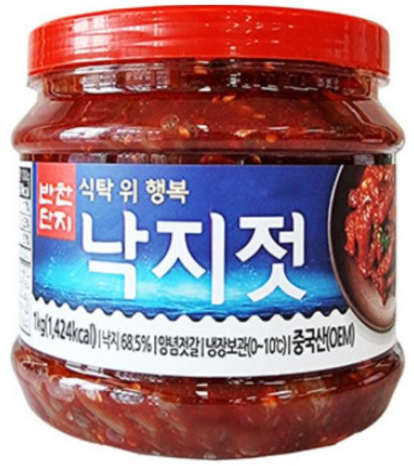 원하프낙지젓(PET) 1KG반찬단지, 1kg, 1개
