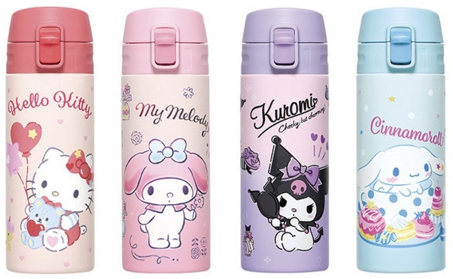 산리오캐릭터즈 보온보냉 스쿨핏 물병, 블루-시나모롤, 1개