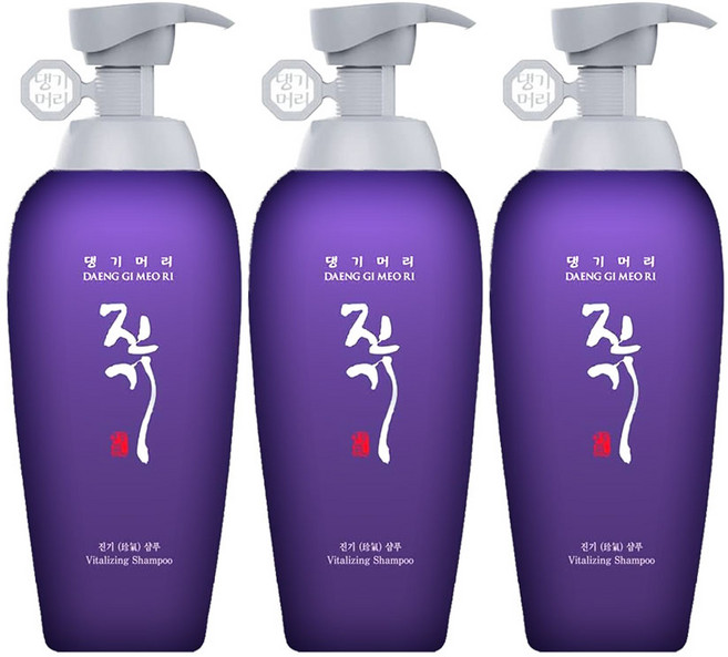 댕기머리 진기 한방 샴푸 500ML, 3개