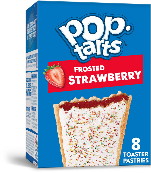 [미국 직배송]켈로그 팝 타르트 스트로베리 페스트리 Pop-Tarts Frosted Strawberry Toaster Pastries, 384g, 1개
