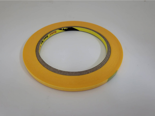 쓰리엠 244 내열 마스킹테이프 3미리 50미터 3mm x50m, 1개