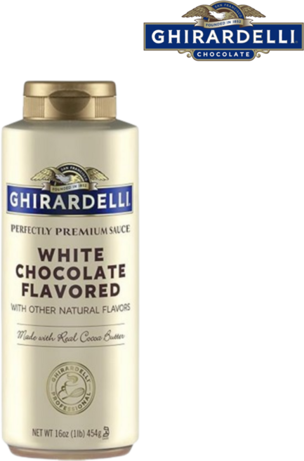 기라델리 화이트초콜릿 시럽 화이트초코 소스 스퀴즈보틀 Ghirardelli, 1개, 454g