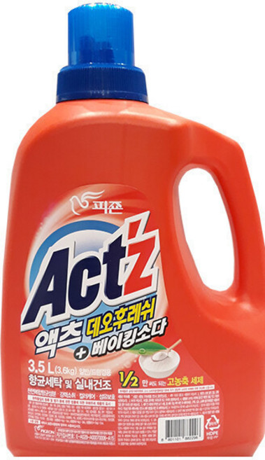 피죤 액츠 데오후레쉬 + 베이킹소다 드럼겸용 3.5L, 2개