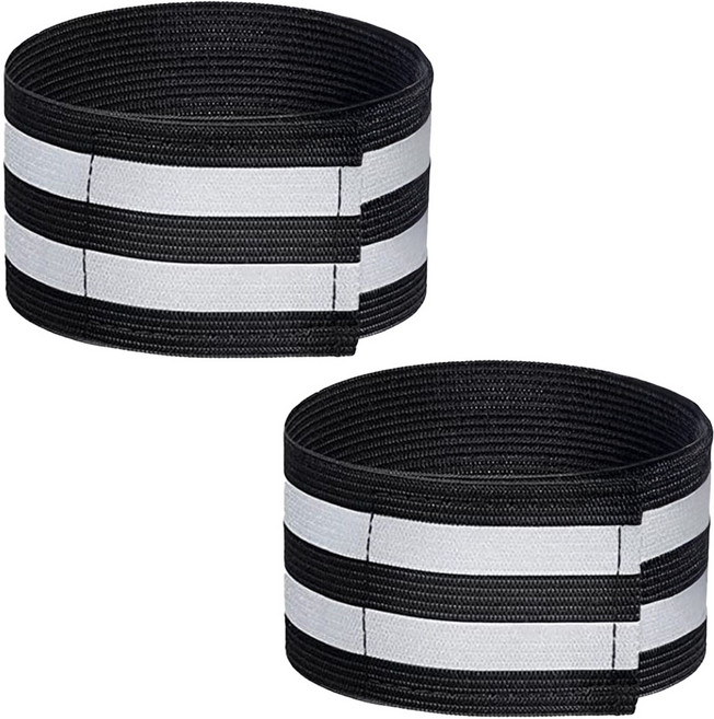 세이프런 야광 반사 안전 밴드, 2개, 블랙