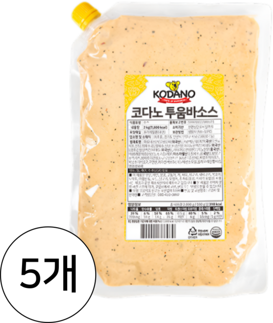 코다노 투움바소스 2kg 냉동, 5개
