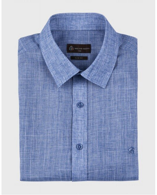 인디안 BRUNO BAFFI 모시조직감 반팔D셔츠-MANTSXM3351