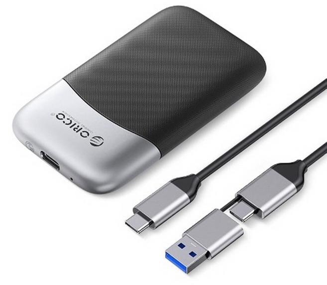오리코 Portable 외장SSD USB3.2 GEN2x2 20Gbps C타입 휴대용 하드 M20, 블랙, 512GB