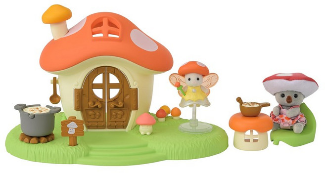 F-43 Sylvanian Families EPOCH 실바니아 패밀리 [요정씨의 버섯집] ST마크 3세 이상, 1개, 상세페이지 참조