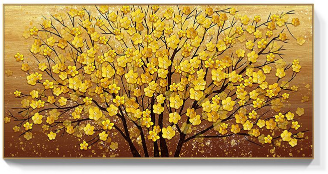 재물복 건강 황금나무 인테리어 비즈 행운 보석십자수, 사진참조, 풀 다이아몬드 180x70cm