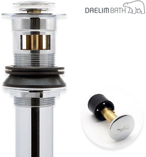 대림바스 세면대 부속품 자동 폽업 마개 팝업 물마개 부속 교체, 마개분리형