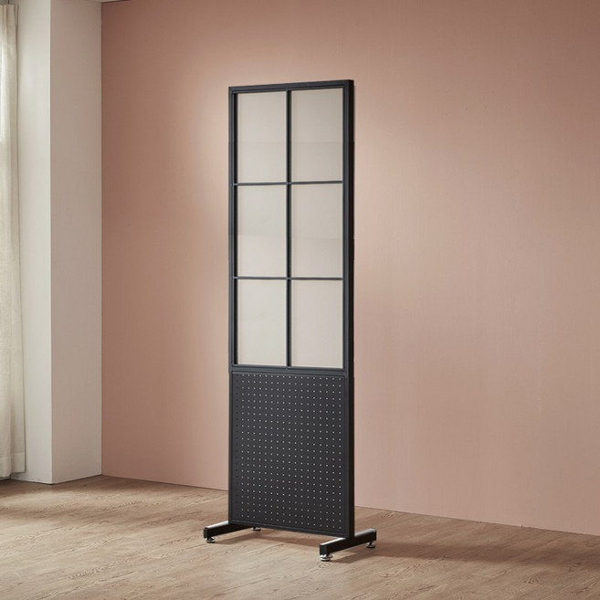 [엘린까사] 하이 철재/철제 파티션 3color (600X1800), 스카이_블랙(세일)