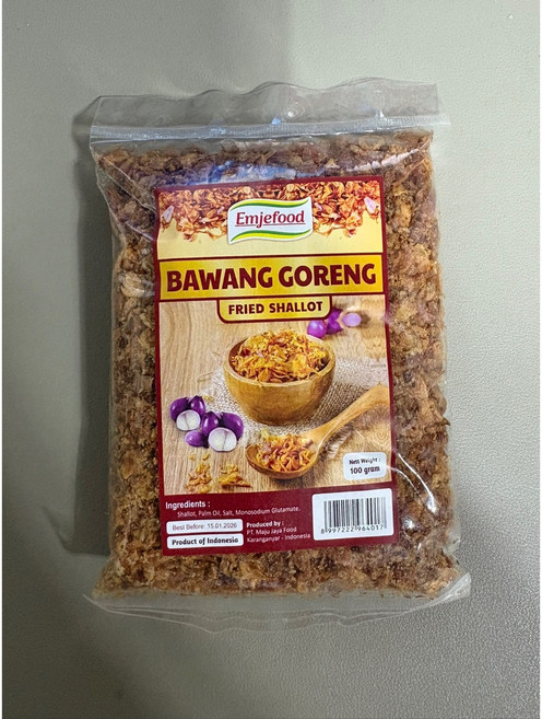 바왕 고렝 프라이드 샬롯 bawang goreng fried shallot 험댕 홈댕, 1개, 100g
