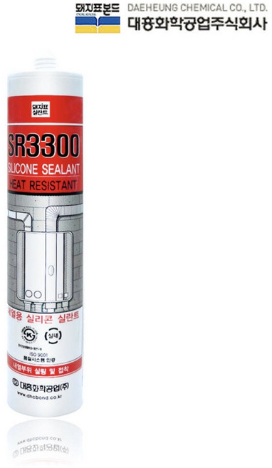 대흥 내열실리콘 SR-3300(회색) 내열 보수실리콘 300ml, 12개