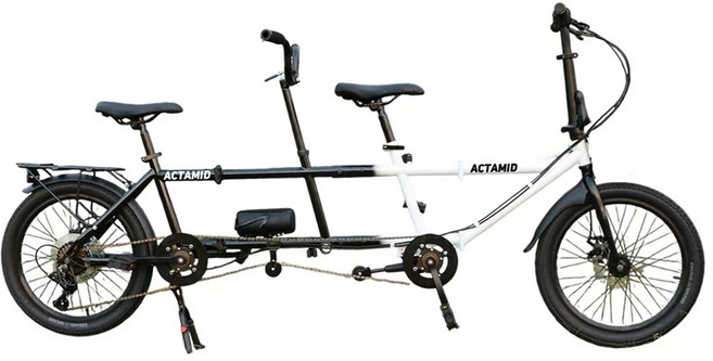 ACTAMID 접이식 2인용자전거 접이식가능 바이크 2승자전거 가족자전거 자전거 2인용여행 커플자전거, NO Optional Parts