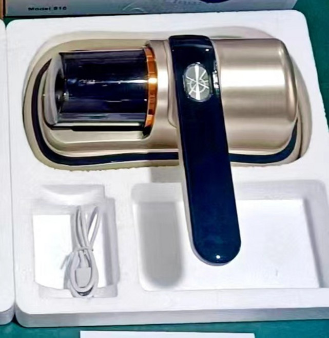 新款除蟎儀牀上家用宿舍無線充電式手持吸塵器大功率吸力除菌除蟎, 【噴漆】, 黑金色