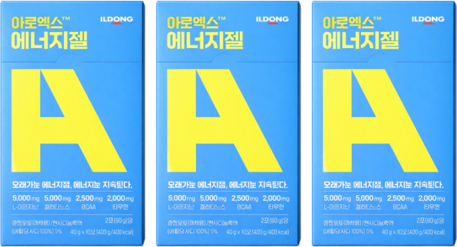 아로엑스 에너지젤 10p, 400g, 3개