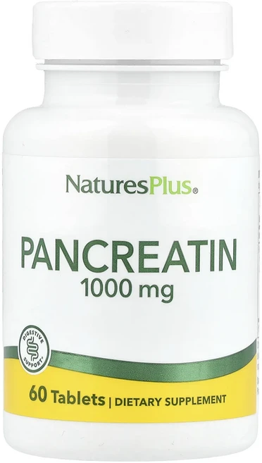 새해 첫좋은선물 NaturesPlus 판크레아틴 1000mg 60정 제대로 할인합니다, 1개 - 쿠팡