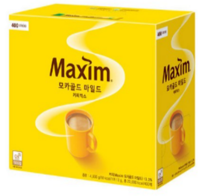 맥심 모카골드 마일드 커피믹스, 12g, 1개입, 400개