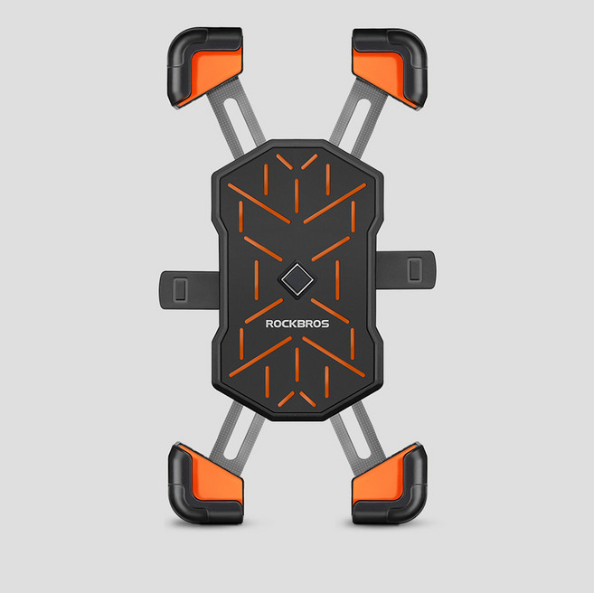 락브로스 원터치 스마트폰 거치대, 오렌지, 1개