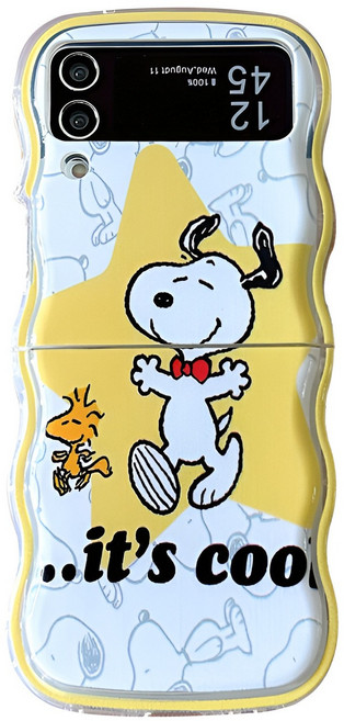 갤럭시z플립5 z플립6 z플립7 큐티 스누피 핸드폰케이스