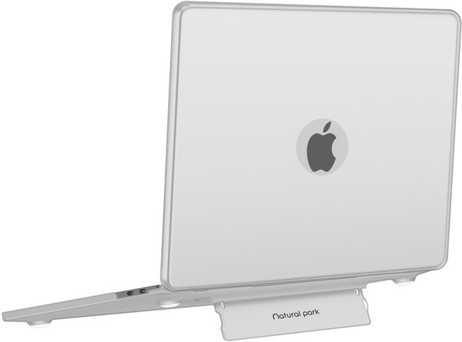 맥북 프로 에어 호환 노트북 시그니처 킥스탠드 13인치 14인치 거치대 케이스, 화이트, 1개