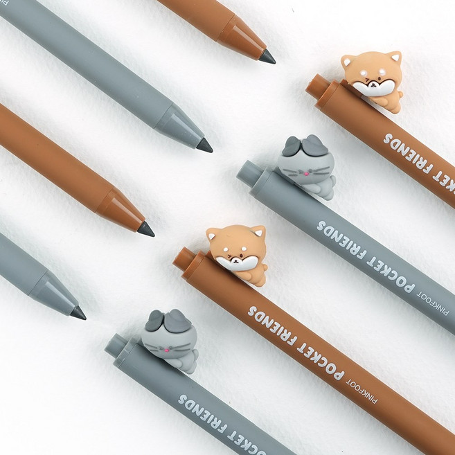 멍냥이 만년연필 2종 1세트, 1개