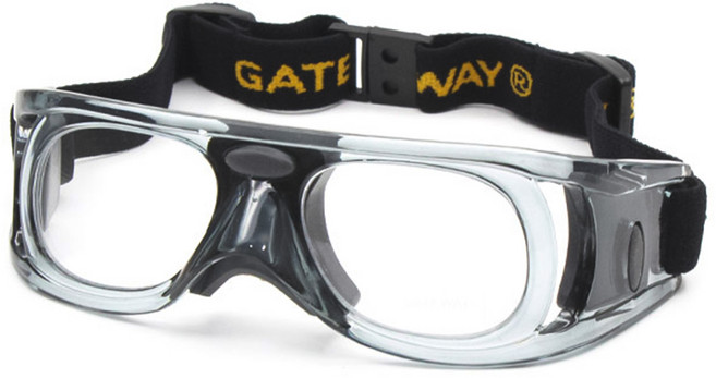 게이트웨이 GWS04 밴드형 운동용 스포츠 고글 작은 사이즈, 그레이-블랙